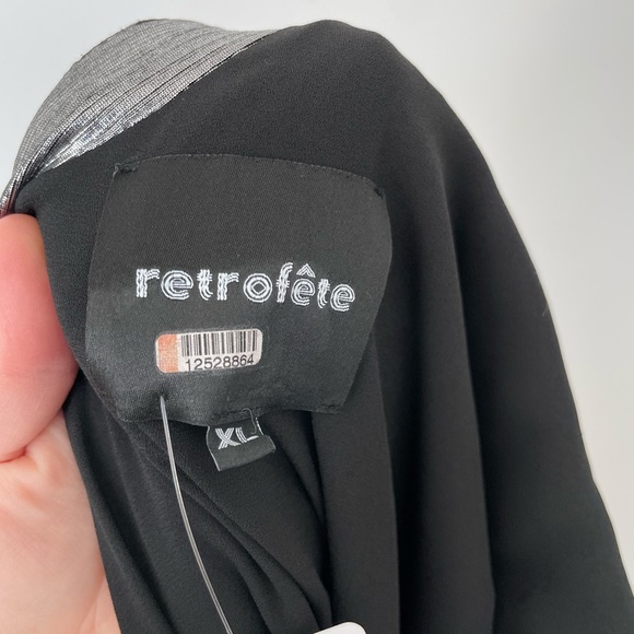 Retrofete Andrea Maxi Dress Gown Gunmetal Grey - Picture 3 of 8